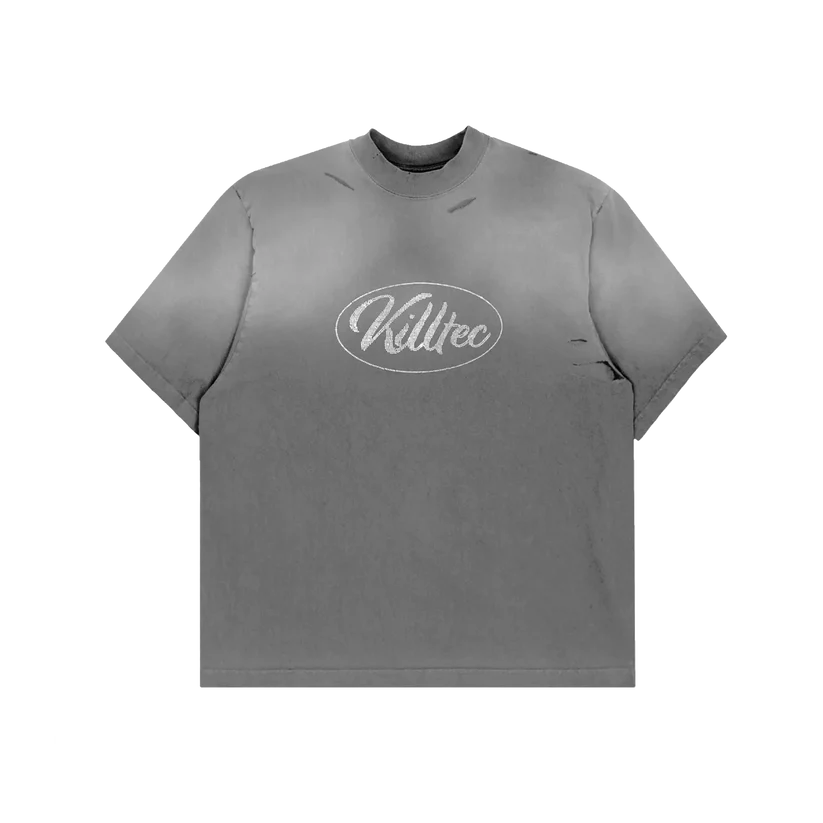 1-1.webp Grey Washed Rhinestone Tee - Image 1