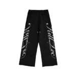 KT Cursive Studded Black Sweat
