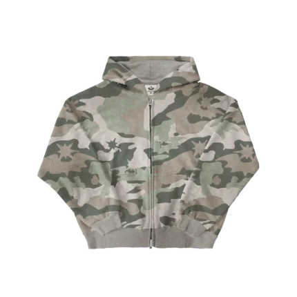 Reversible Lightwash Camo Zipup